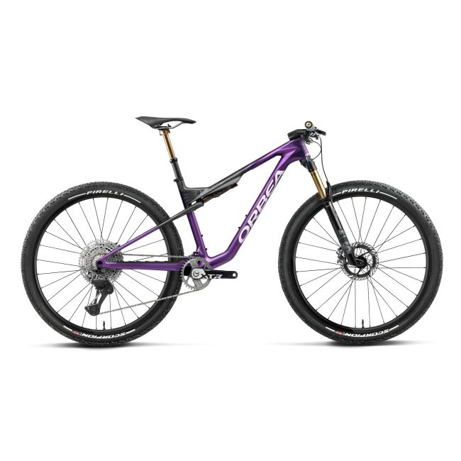 Orbea OIZ M-TEAM FACTORY (2027) - bicicletă MTB XC full suspension - Royal Plum - Diamond Black Carbon View (Matt)