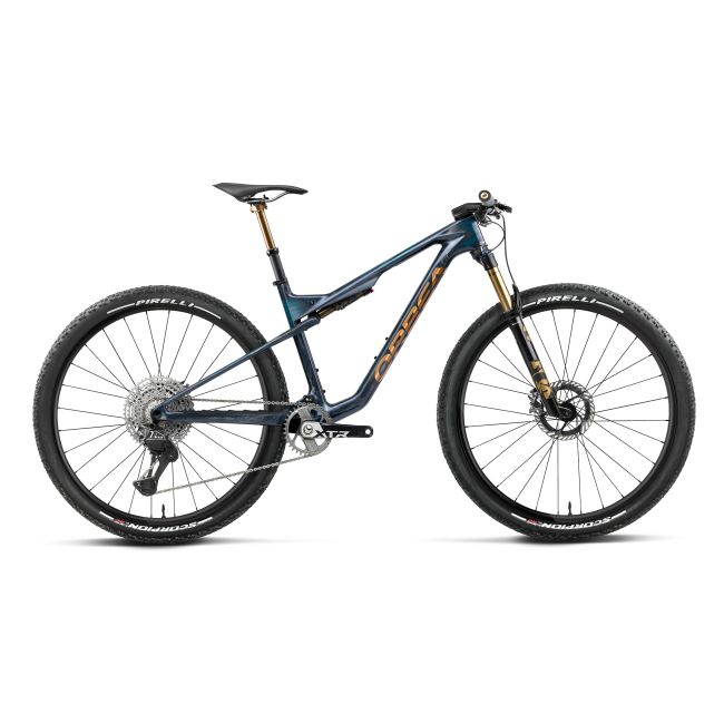 Orbea OIZ M-TEAM FACTORY (2027) - bicicletă MTB XC full suspension - Fuel Carbon View - Titan Gold (Gloss)