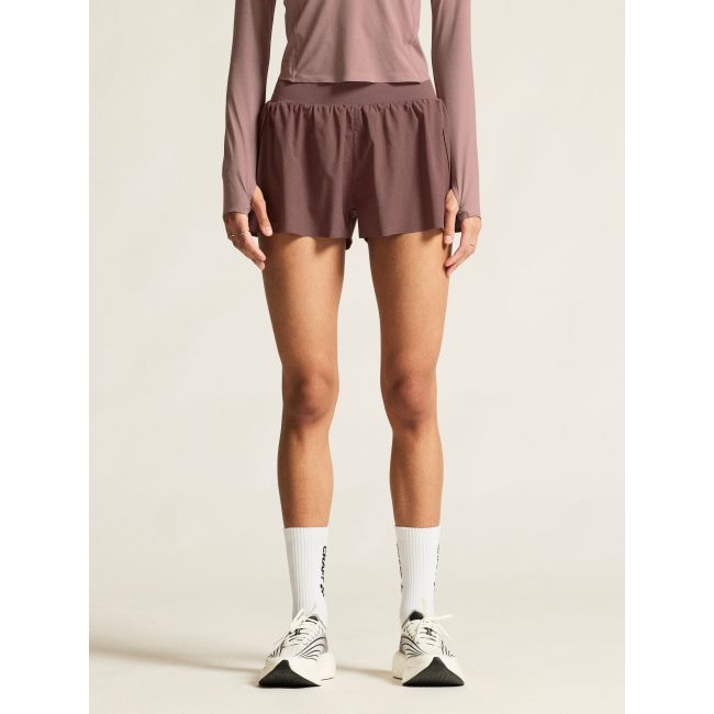 Pantaloni scurți alergare Craft Hypervent Wide Shorts damă - mov