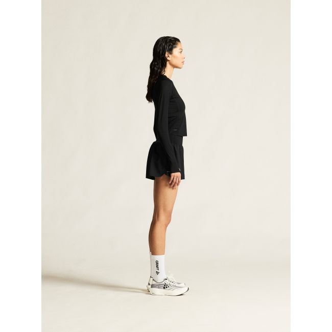 Pantaloni scurți alergare Craft Hypervent Wide Shorts damă - negri