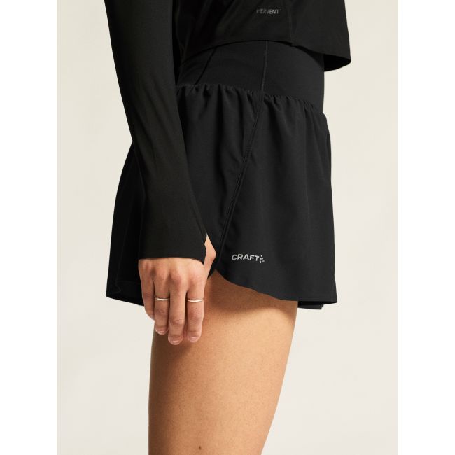 Pantaloni scurți alergare Craft Hypervent Wide Shorts damă - negri