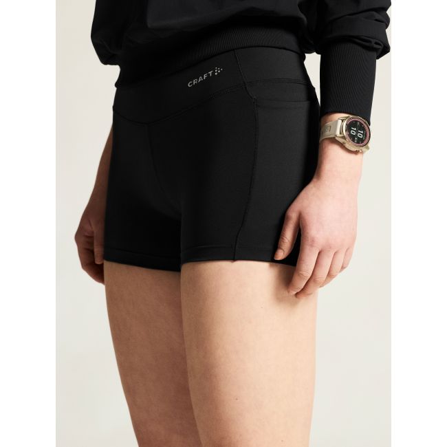 Pantaloni scurți alergare Craft Essence Hotpants 3 damă - negri