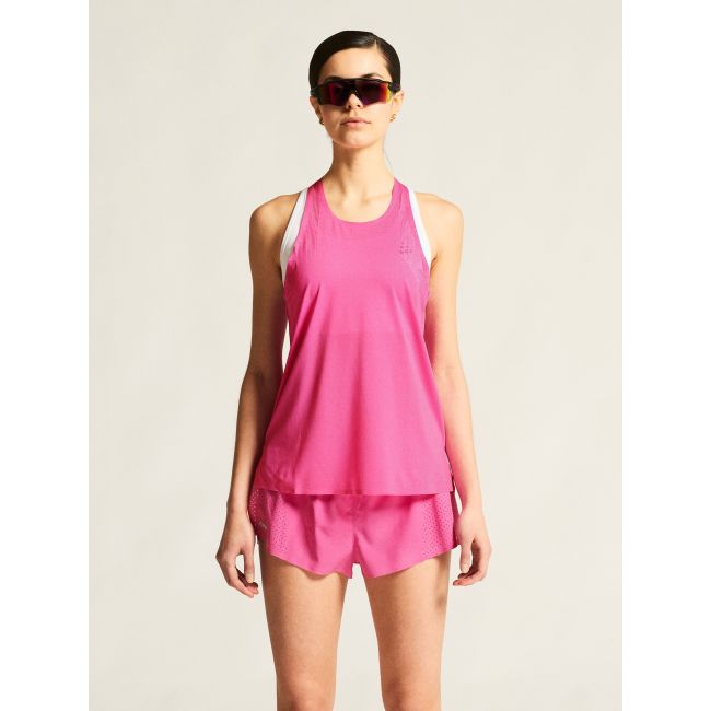 Maiou alergare Craft Race Day Singlet 2 damă - roz