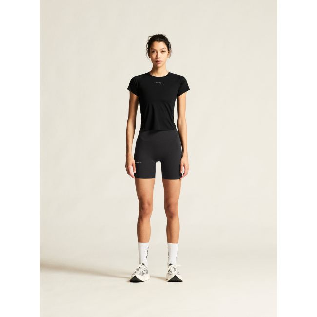 Pantaloni scurți alergare Craft Hypervent Short Tights damă - negri