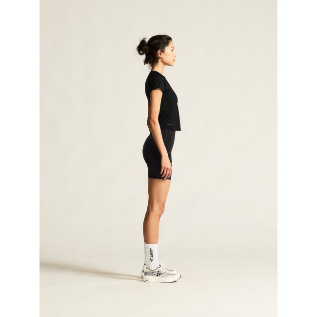 Pantaloni scurți alergare Craft Hypervent Short Tights damă - negri
