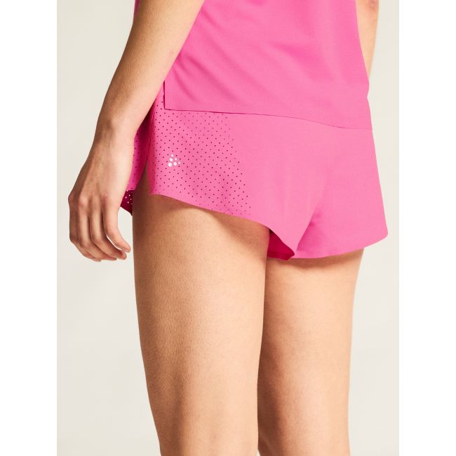 Pantaloni scurți alergare Craft Race Day Split Shorts 2 damă - roz