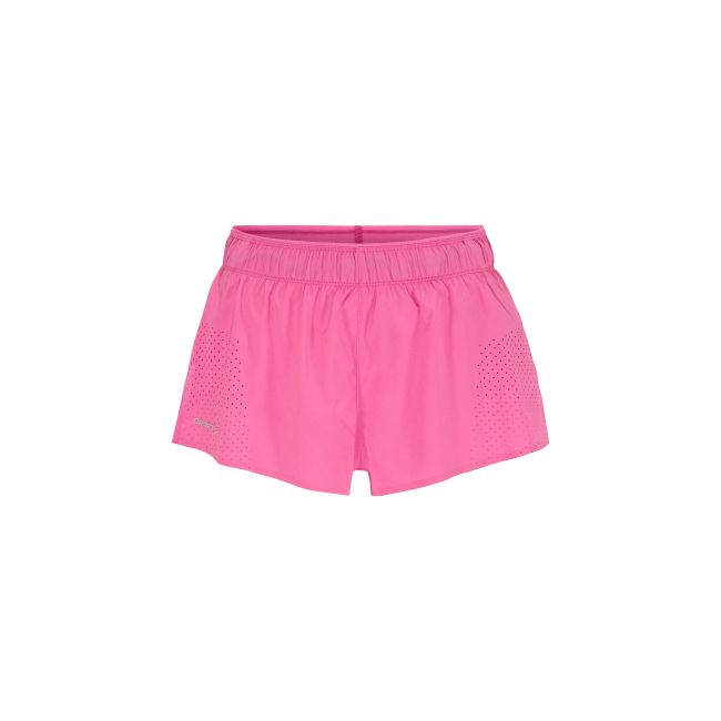 Pantaloni scurți alergare Craft Race Day Split Shorts 2 damă - roz