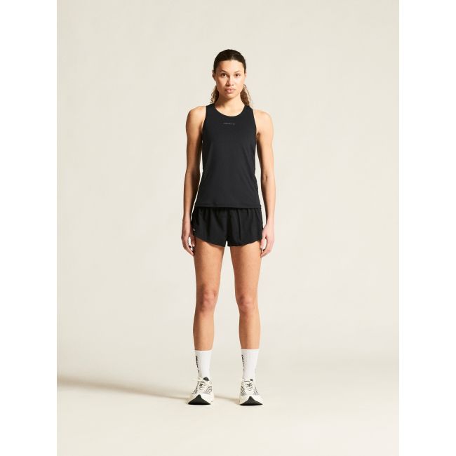 Pantaloni scurți alergare Craft Race Day Split Shorts 2 damă - negri