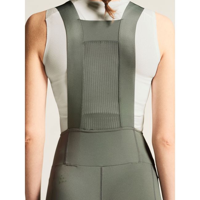 Pantaloni ciclism cu bretele Craft Endur Cargo Bib Shorts C3 damă - verzi