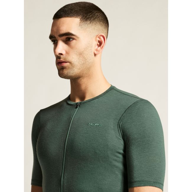 Tricou ciclism Craft Everyday Wool SS Jersey bărbați - verde