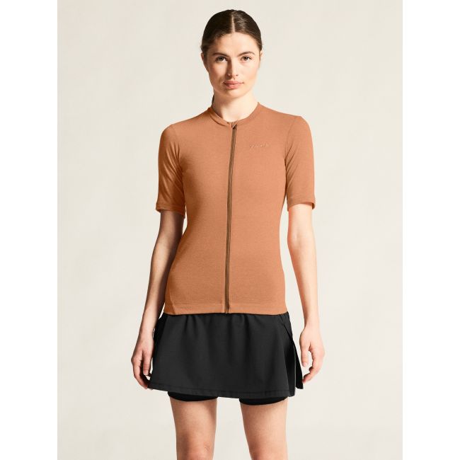 Tricou ciclism Craft Everyday Wool SS Jersey damă - caramel