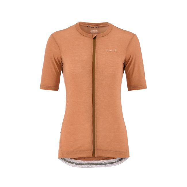 Tricou ciclism Craft Everyday Wool SS Jersey damă - caramel