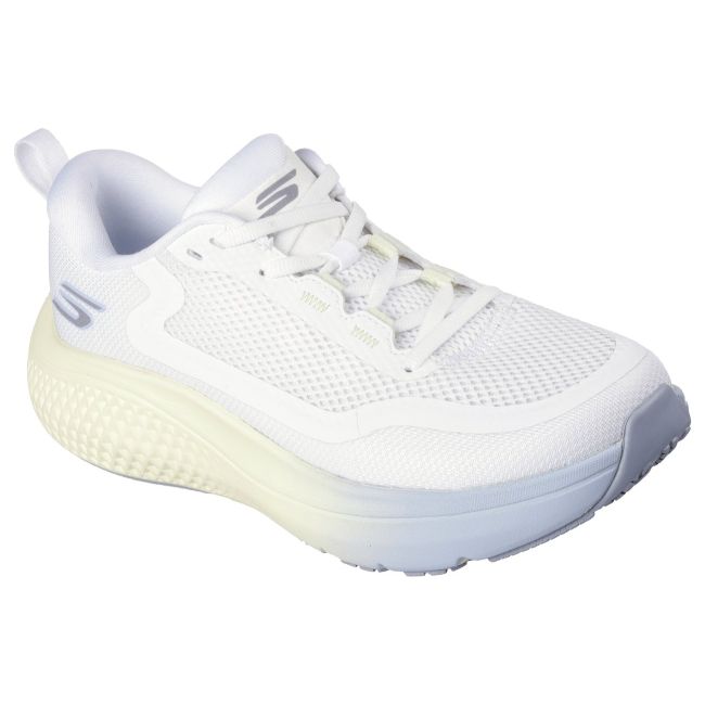 Pantofi alergare Skechers GO RUN Supersonic Max damă - alb lavandă albastru galben