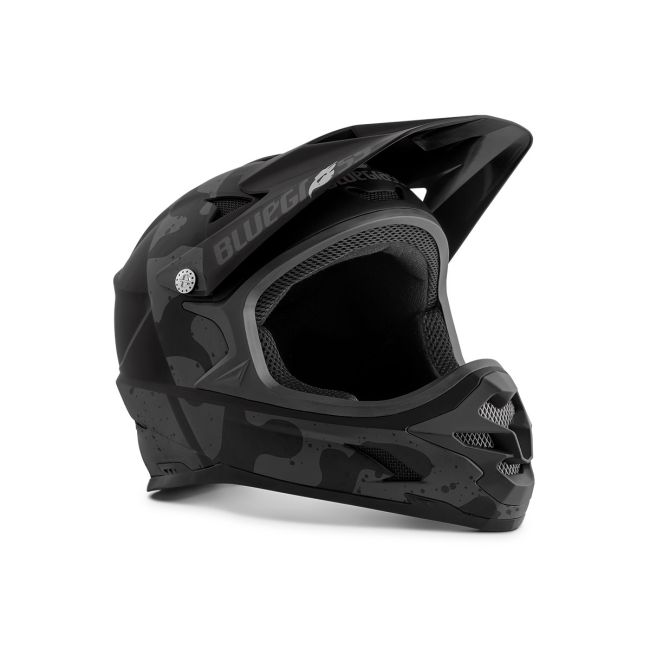 Casca MTB Bluegrass Intox - negru camuflaj mat