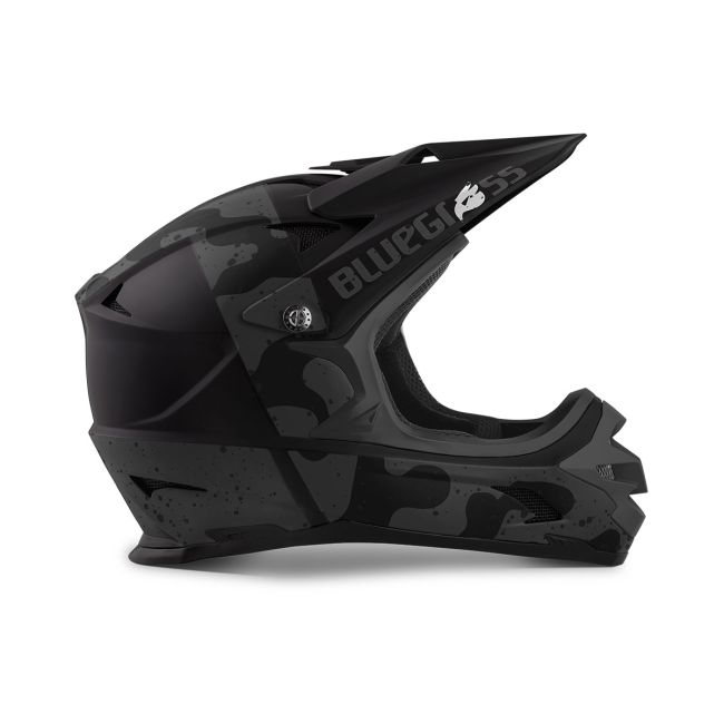 Casca MTB Bluegrass Intox - negru camuflaj mat