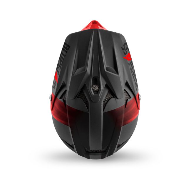 Casca MTB Bluegrass Intox - negru-rosu mat