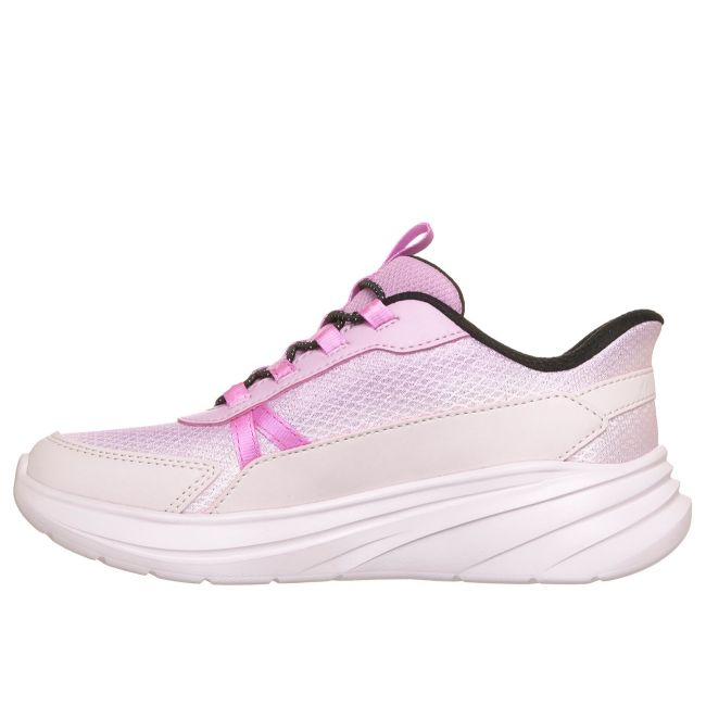 Pantofi sport Skechers Hands Free Slip-Ins Wave 92 Sparkle Sprint copii - roz deschis multicolor
