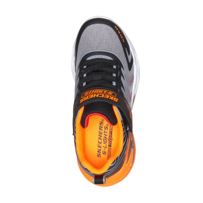 Pantofi sport cu lumini Skechers S-Lights Flex-Glow Ultra Prism-Pacer copii - negru antracit