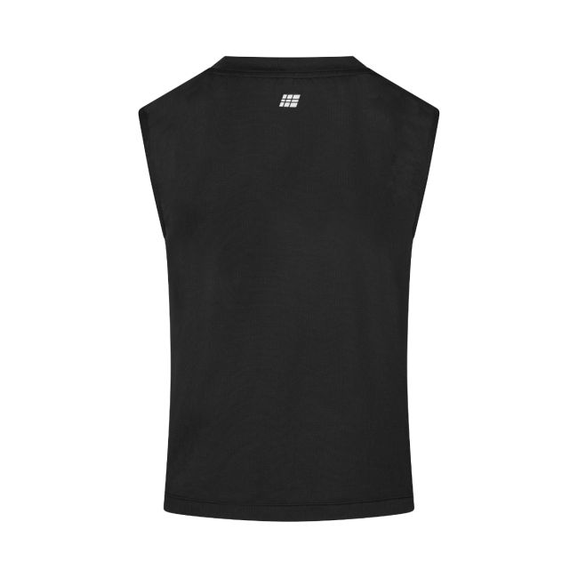Maiou alergare CEP Run Shirt Sleeveless damă - negru