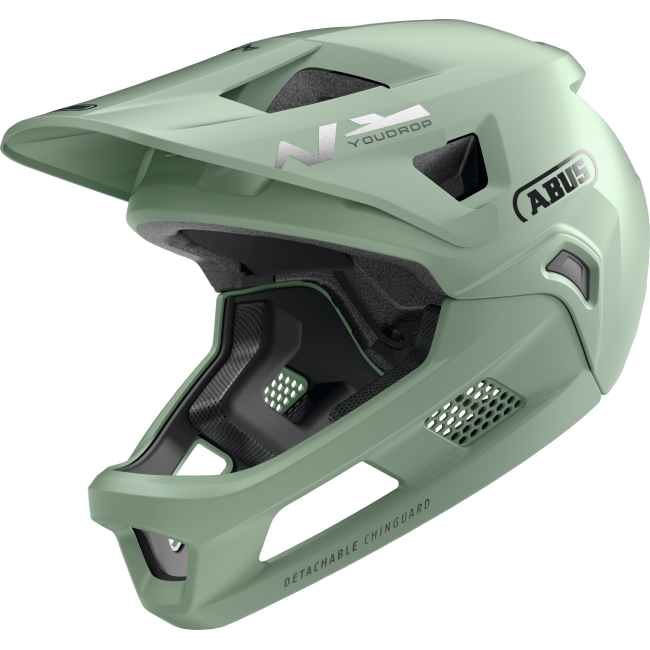 Cască copii MTB full-face Abus YouDrop FF - verde deschis
