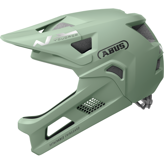 Cască copii MTB full-face Abus YouDrop FF - verde deschis
