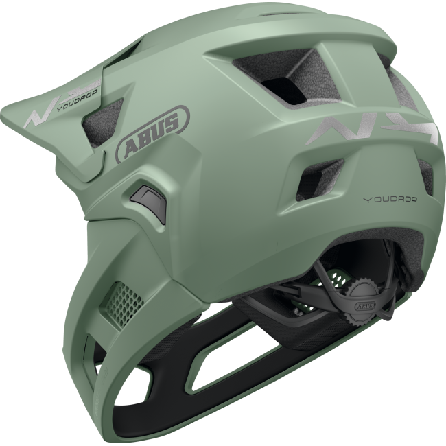 Cască copii MTB full-face Abus YouDrop FF - verde deschis