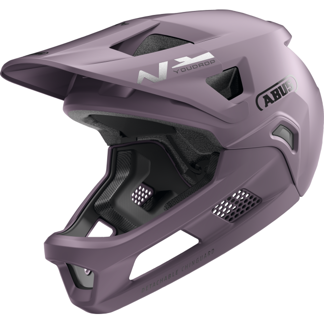 Cască copii MTB full-face Abus YouDrop FF - mov prăfuit