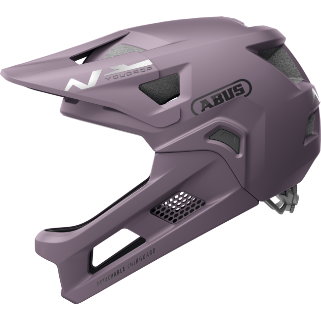 Cască copii MTB full-face Abus YouDrop FF - mov prăfuit