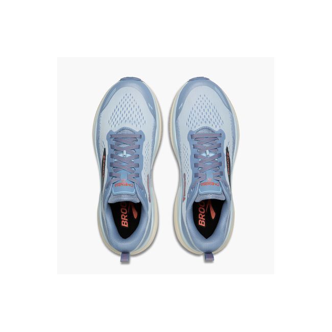 Pantofi alergare trail Brooks Cascadia 20 damă - albastru pastel cu corai
