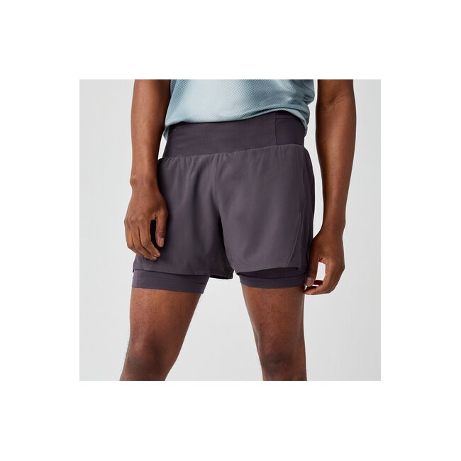 Pantaloni scurți alergare Brooks High Point 5" 2-in-1 Short 2.0 bărbați - mov
