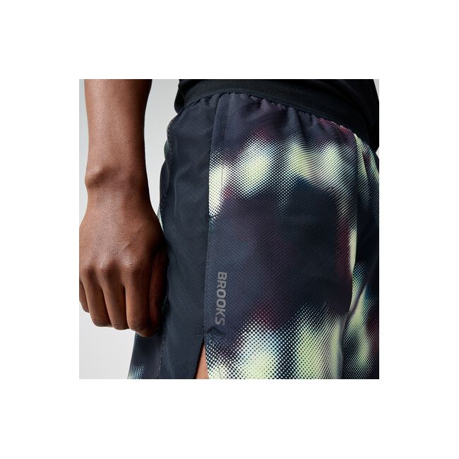 Pantaloni scurți alergare Brooks Dash 6" Short Printed bărbați - mov