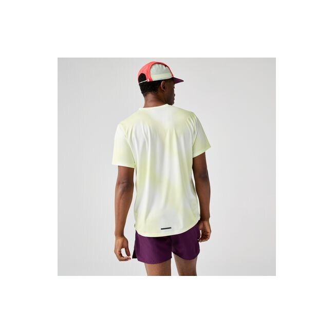 Tricou alergare Brooks Dash Short Sleeve Printed bărbați - galben