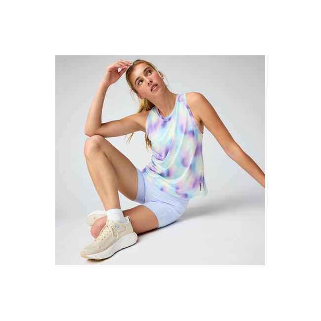 Maiou alergare Brooks Dash Tank Printed damă - mov