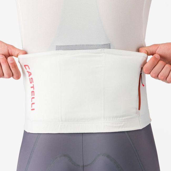 Tricou ciclism mânecă scurtă Castelli Unlimited Endurance 3 bărbați - ivoriu