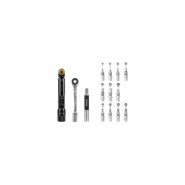 Set scule compact cu cheie dinamometrică Topeak Torq Rocket mini DX