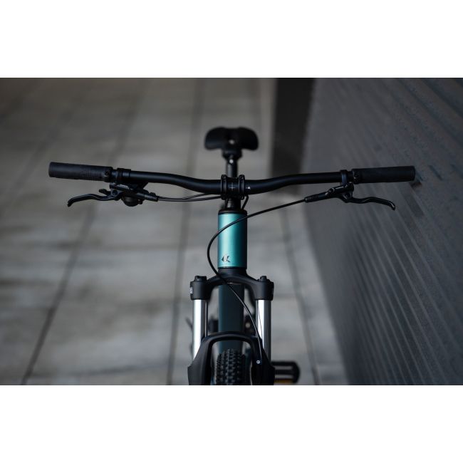 Bicicleta MTB Kross Level X100 29 inch verde-negru, Shimano Essa