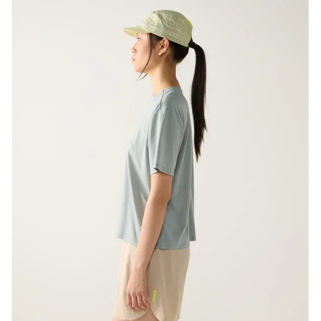 Tricou crop Haglöfs L.I.M Delta Crop Tee damă - verde