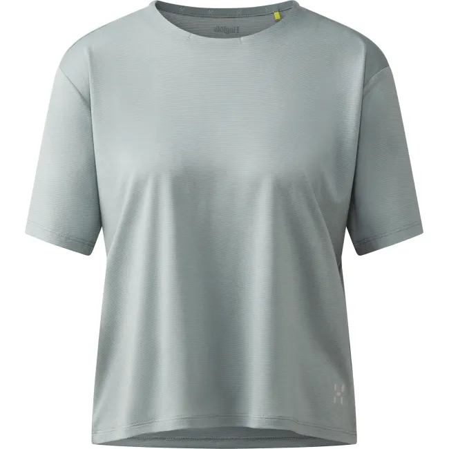 Tricou crop Haglöfs L.I.M Delta Crop Tee damă - verde