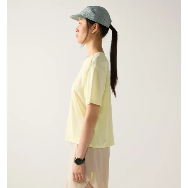 Tricou crop Haglöfs L.I.M Delta Crop Tee damă - galben