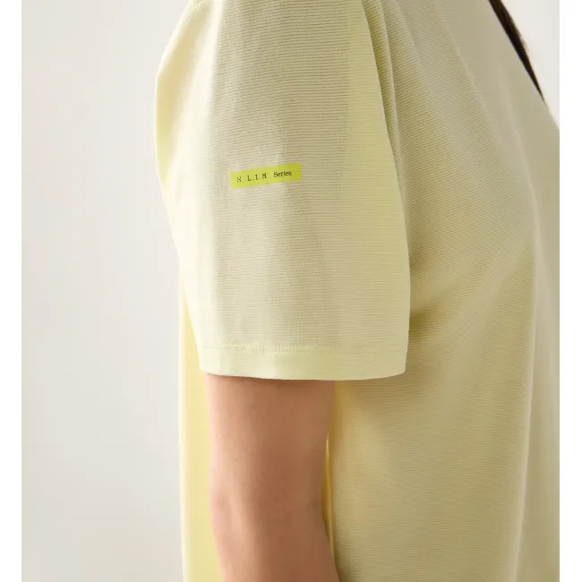 Tricou crop Haglöfs L.I.M Delta Crop Tee damă - galben