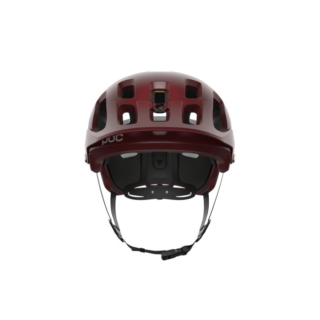 Casca MTB POC Tectal Race Mips - Garnet Red/Hydrogen White Matt