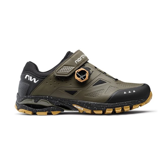Pantofi ciclism MTB Northwave Spider Plus 3 - verde (forest)