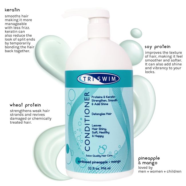 Balsam de păr Triswim Hair Conditioner - ananas și mango - 946ml