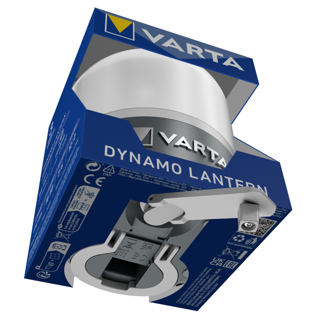 Lanterna Varta Dynamo, 50 lumeni, incarcare USB-C si manivela
