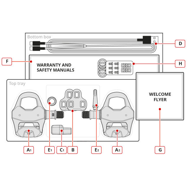 Favero - pedale powermeter - Assioma PRO RL-1 - monosens