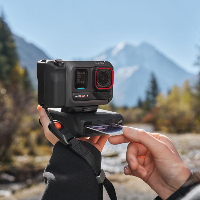 Cameră de acțiune Insta360 Ace Pro 2 Flash Print Bundle - Midnight Black