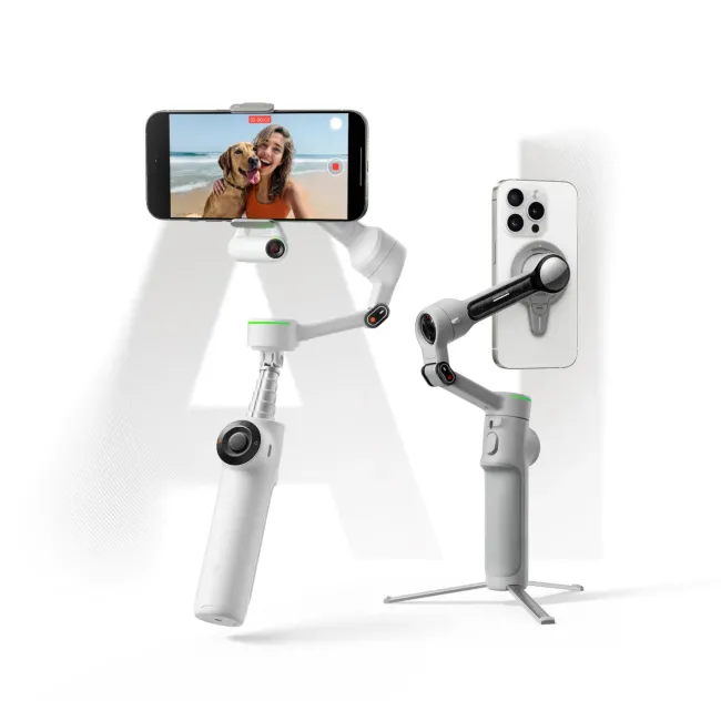 Stabilizator smartphone Insta360 Flow 2 Pro Creator Bundle - Stone Gray