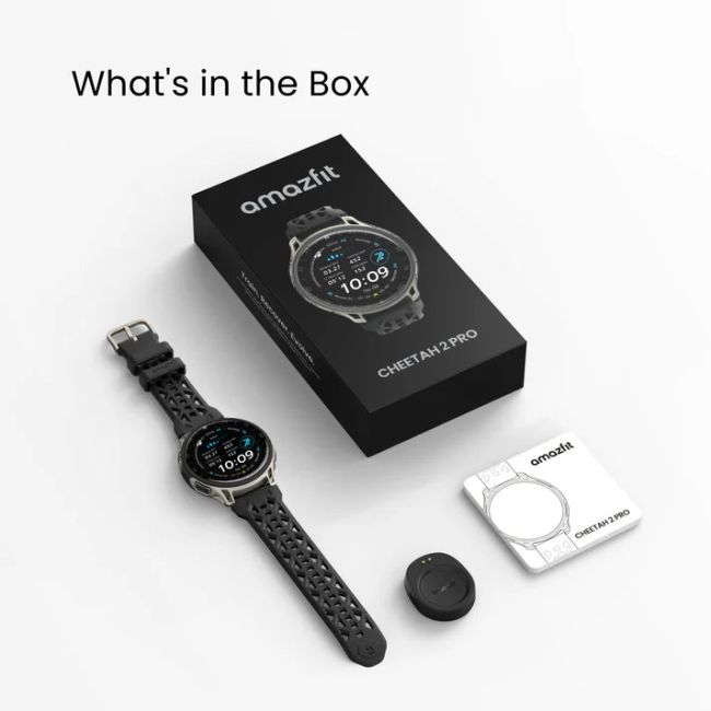 Amazfit Cheetah 2 Pro, ceas smartwatch alergare GPS dual-band, carcasa titan - Titanium 48mm