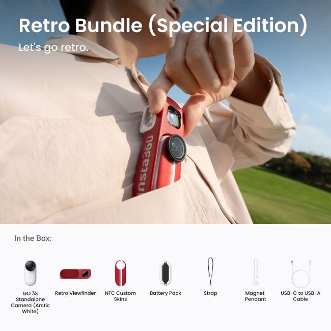 GO 3S Retro Bundle (Special Edition)- Classic Red 128G