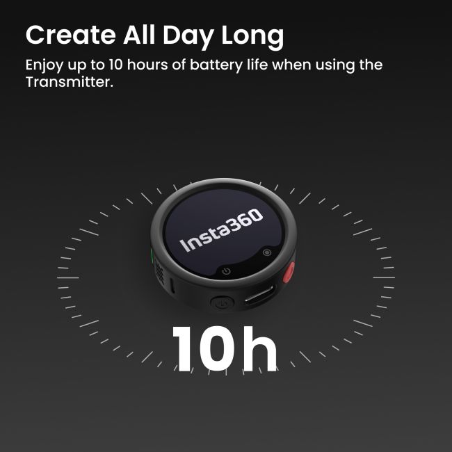 Insta360 Mic Pro Transmitter  (Arctic White)